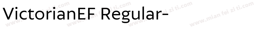 VictorianEF Regular字体转换